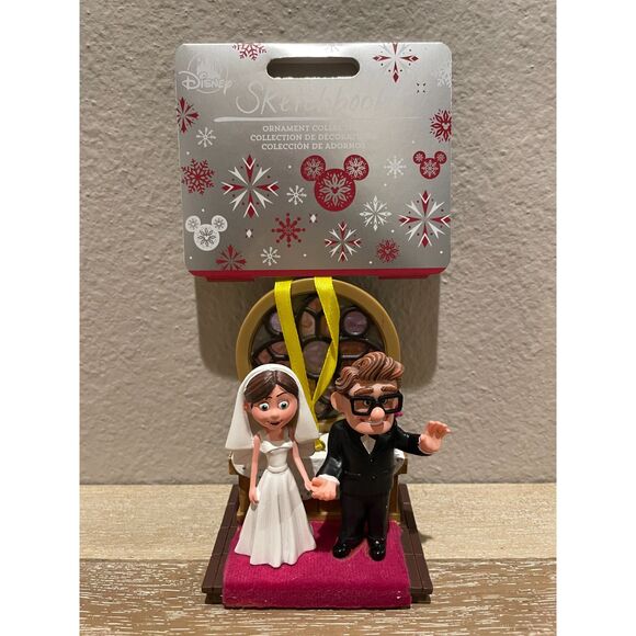 CARL & ELLIE~WEDDING~UP~Sketchbook~Ornament + Retired~NWT~Disney Store~2020 - Picture 2 of 4